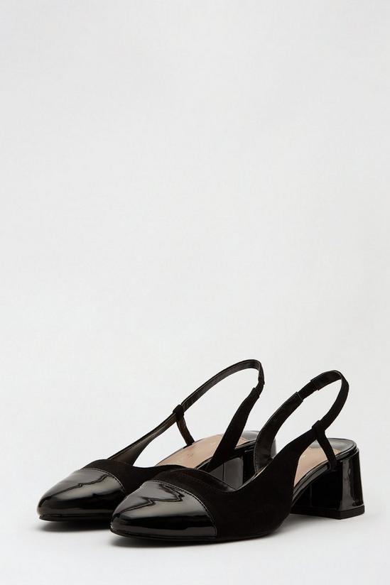 Dorothy Perkins Wide Fit Black Dalton Court Shoes 2