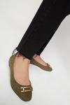 Dorothy Perkins Wide Fit Olive Pinch Pumps thumbnail 4