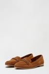 Dorothy Perkins Leather Tan Libby Loafers thumbnail 2