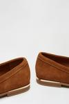Dorothy Perkins Leather Tan Libby Loafers thumbnail 4