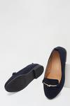 Dorothy Perkins Wide Fit Navy Loom Loafer thumbnail 4