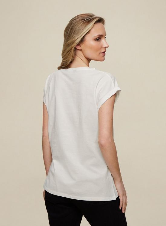 Dorothy Perkins Cotton Pocket Roll Sleeve T-Shirt 2