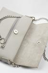 Dorothy Perkins Grey Chain Ring Clutch Bag thumbnail 4