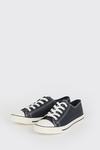 Dorothy Perkins Wide Fit Faux Leather Icon Trainers thumbnail 3