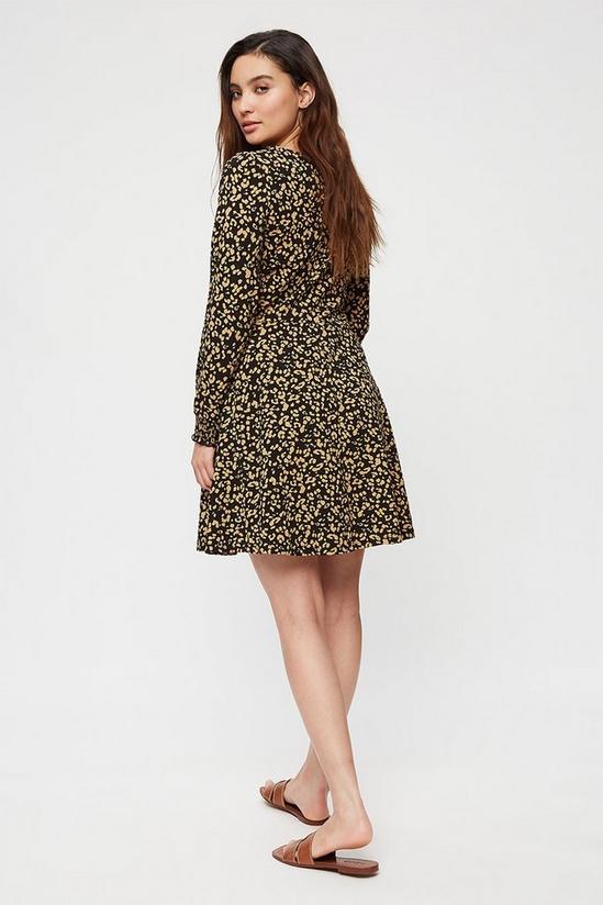 Dorothy Perkins Petite Animal Print Fit and Flare Dress 3