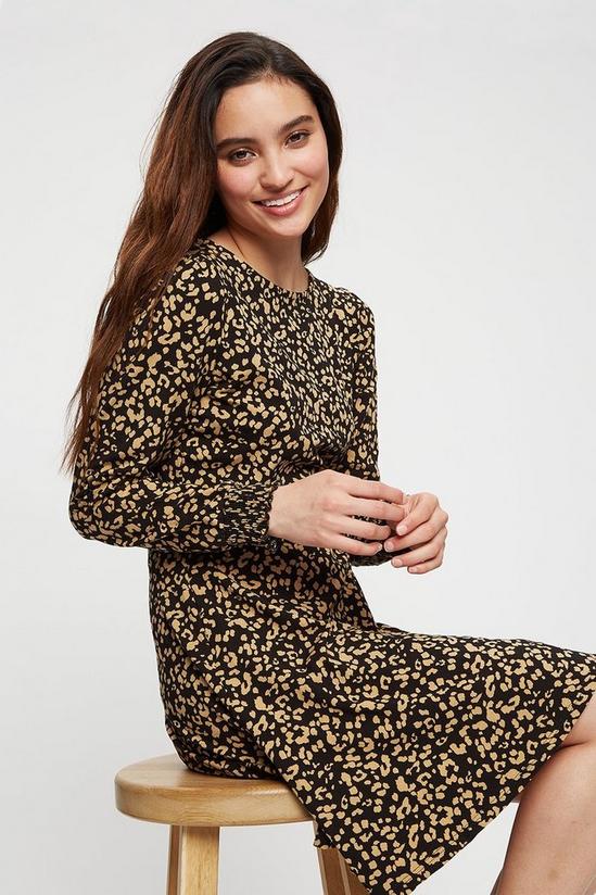 Dorothy Perkins Petite Animal Print Fit and Flare Dress 4