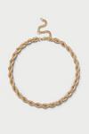 Dorothy Perkins Gold Short Twist Chain Necklace thumbnail 1