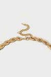Dorothy Perkins Gold Short Twist Chain Necklace thumbnail 3