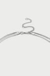 Dorothy Perkins Silver 2 Row Snake Chain & Heart Necklace thumbnail 3