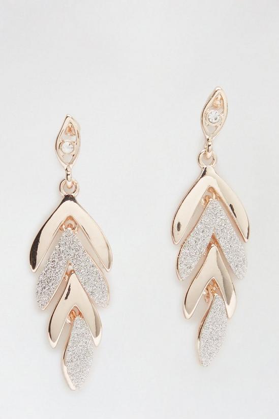 Dorothy Perkins Glitter Scale Drop Earrings 1