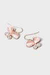 Dorothy Perkins Pink Butterfly Drop Earrings thumbnail 2