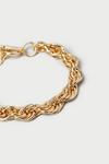 Dorothy Perkins Gold Chunky Chain T Bar Wristwear thumbnail 3