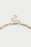 Dorothy Perkins Gold Link Chain & Rhinestone Heart Necklace thumbnail 3