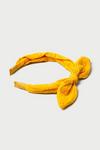 Dorothy Perkins Yellow Broderie Bow Aliceband thumbnail 2