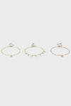 Dorothy Perkins Gold Drop Charm 3 Pack Of Anklets thumbnail 1