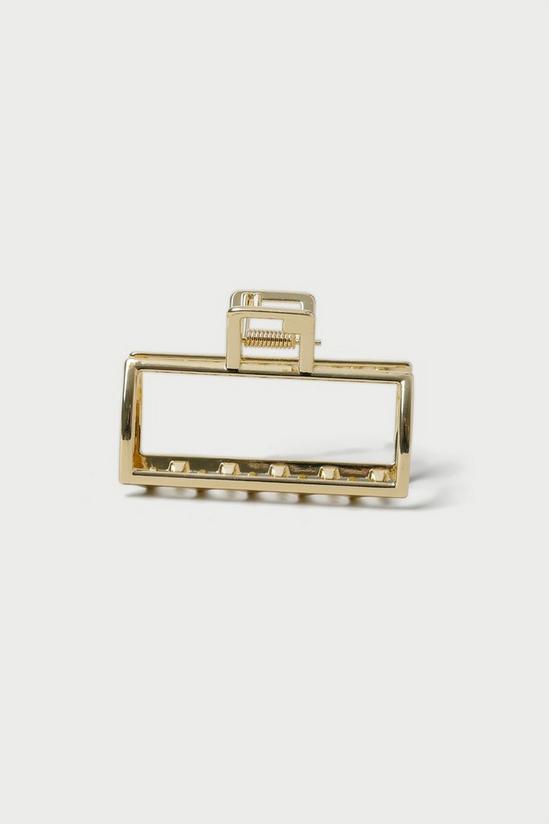 Dorothy Perkins Gold Square Hair Claw 1