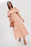 Dorothy Perkins Tropical Floral Tiered Bardot Maxi Dress thumbnail 1