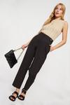 Dorothy Perkins Black Military Ankle Grazer Tailored Trousers thumbnail 1