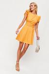 Dorothy Perkins Orange Ruched Waist Mini Dress thumbnail 2