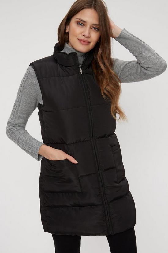 Dorothy Perkins Tall Patch Pocket Padded Gilet 1