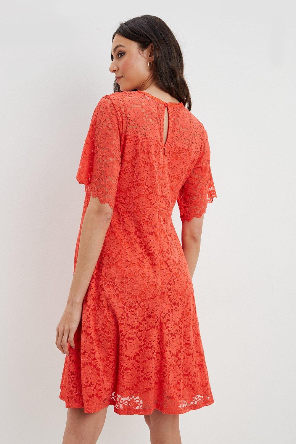 Dorothy perkins outlet red lace dress