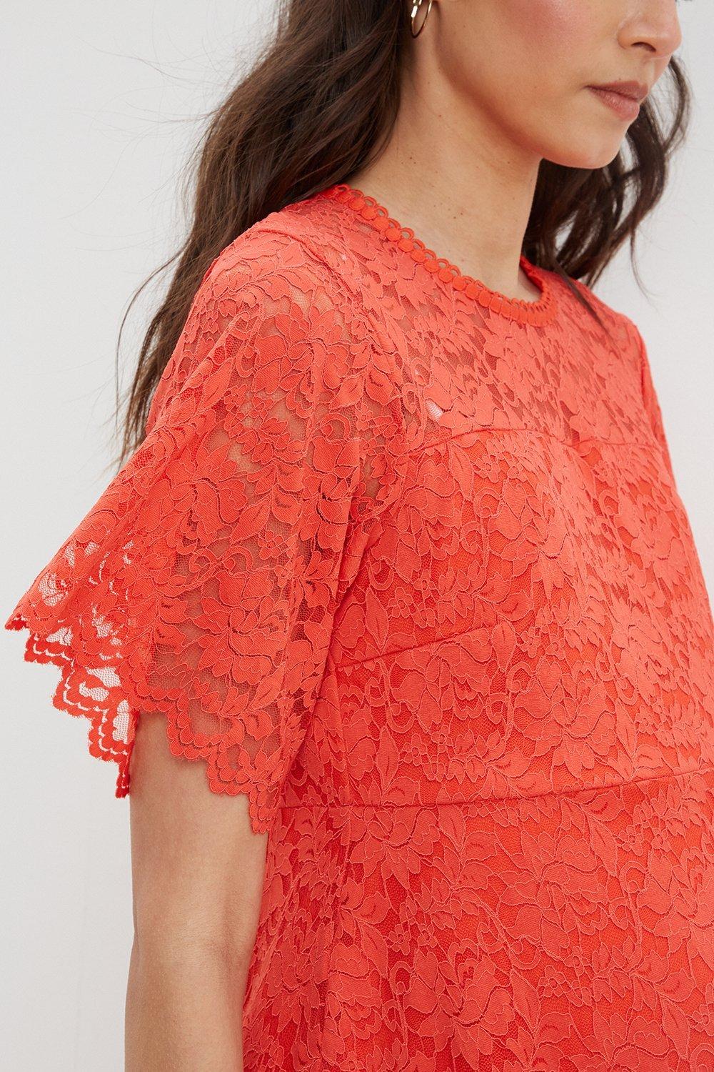 Dorothy perkins outlet red lace dress