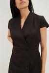 Dorothy Perkins Tailored Wrap Over Five Button Dress thumbnail 4