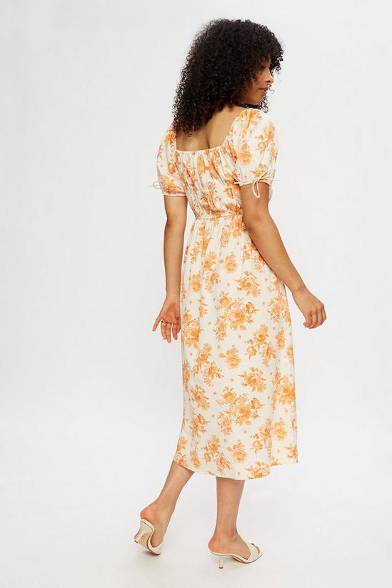 Dorothy Perkins Washed Orange Rose Midi Dress 3