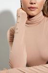 Dorothy Perkins Button Cuff Roll Neck Top thumbnail 4
