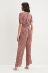 Dorothy Perkins Tall Red Tiny Ditsy Ruched Front Jumpsuit thumbnail 3