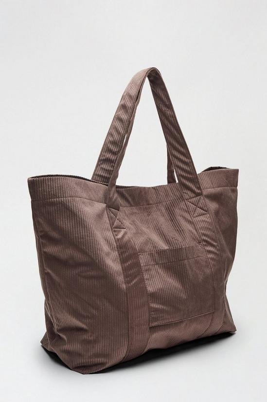 Dorothy Perkins Corduroy Shopper Bag 3