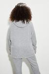 Dorothy Perkins Curve Grey Marl Soft Touch Hoodie thumbnail 3
