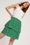 Dorothy Perkins Green Double Tier Skirt thumbnail 2