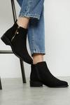 Dorothy Perkins Wide Fit Mable Side Zip Ankle Boots thumbnail 1