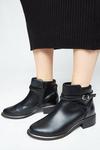 Dorothy Perkins Wide Fit Avery Cross Strap Ankle Boots thumbnail 1