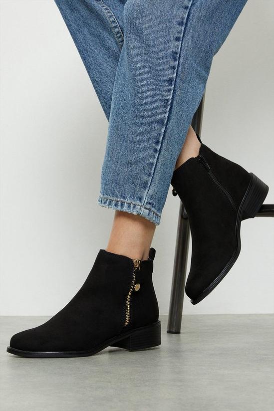 Dorothy Perkins Mable Side Zip Ankle Boots 1