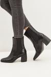 Dorothy Perkins Amber Croc Detail Heeled Ankle Boot thumbnail 3