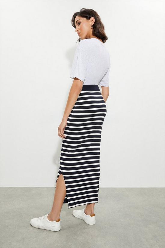 Dorothy Perkins Tall Navy Stripe Maxi Skirt 3
