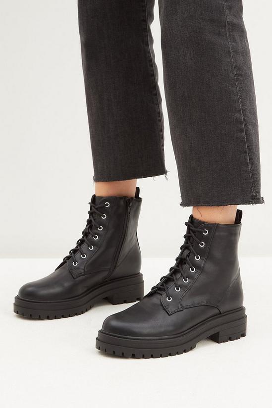 Dorothy Perkins Wide Fit Madison Lace Up Hiker Boots 1