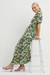 Dorothy Perkins Petite Floral Blouson Sleeve Wrap Dress thumbnail 1