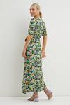 Dorothy Perkins Petite Floral Blouson Sleeve Wrap Dress thumbnail 3