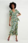 Dorothy Perkins Tall Floral Blouson Sleeve Wrap Dress thumbnail 2