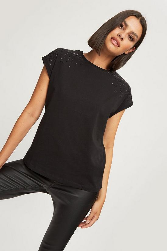 Dorothy Perkins Hotfix Scattered Detail T Shirt 2