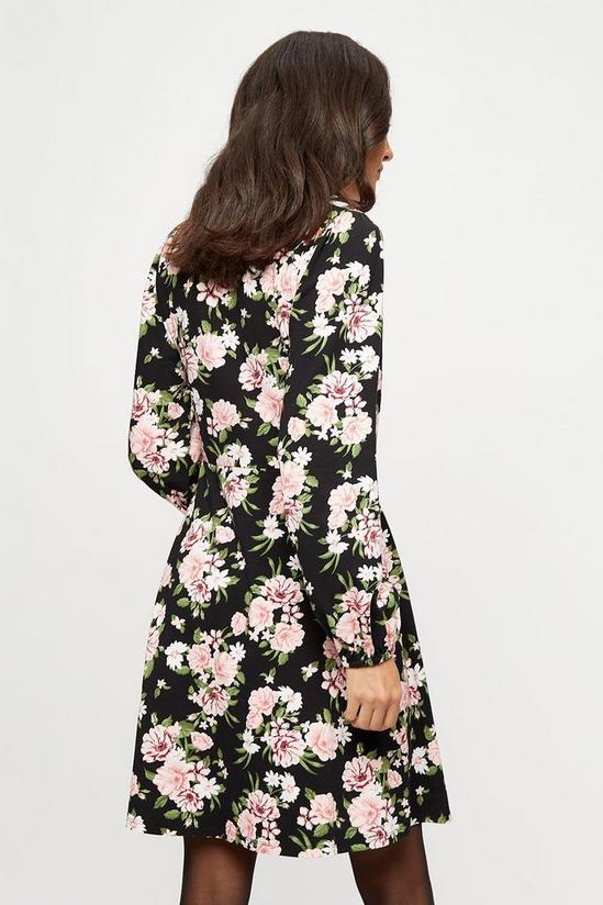 Dorothy Perkins Pink Bloom Floral Ruched Mini Dress 3