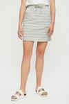 Dorothy Perkins Grey Ivory Stripe Jersey Mini Skirt thumbnail 2