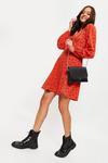 Dorothy Perkins Red Floral Ruched Mini Dress thumbnail 2