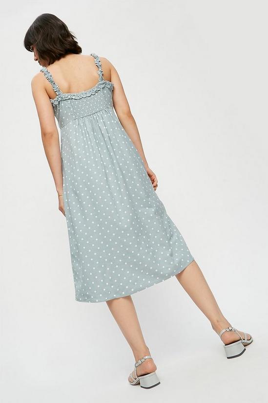 Dorothy Perkins Petite Mint Spot Cami Dress 3