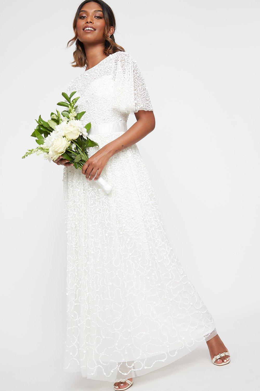 Dresses | White Embellished Maxi Dress | Dorothy Perkins