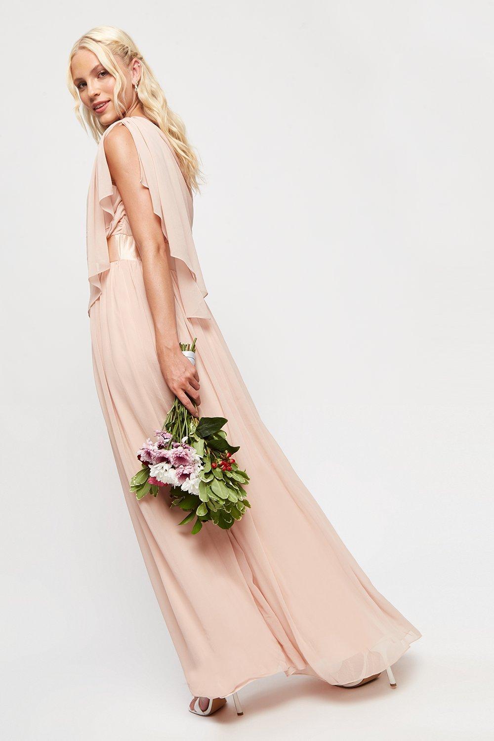 Dorothy perkins clearance blush bridesmaid dress