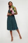 Dorothy Perkins Green Vneck Embellished Midi Dress thumbnail 2